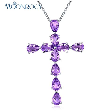 Crystal choker necklace with cross pendant 